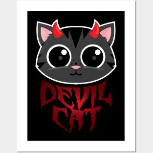 Devil Cat Posters and Art